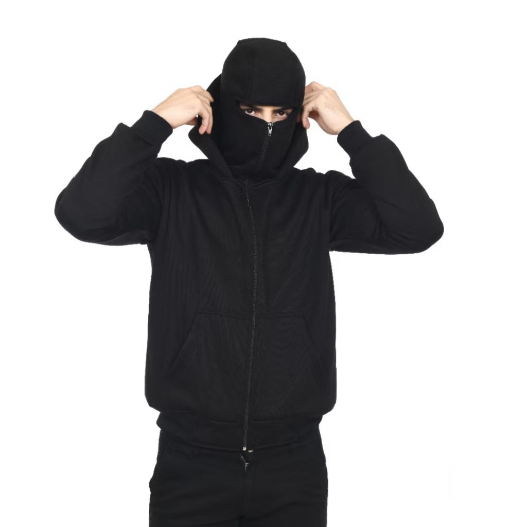 NTD| Sweater Hoodie Balaclava Zipper jaket oversized gramasi 280-300 pria dan wanita basic