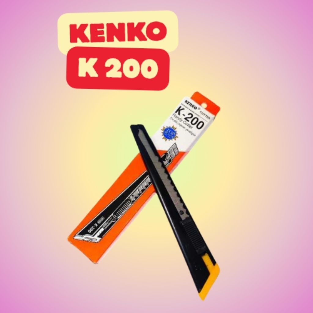 

[Satuan] Cutter Kenko K200 • Pemotong Kertas Tajam & Awet untuk Kebutuhan Harian