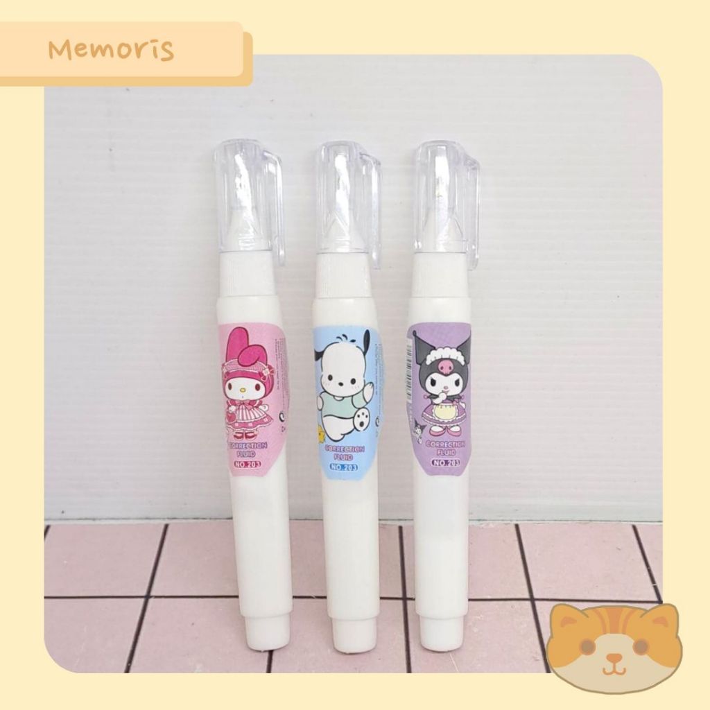 

Stipo Cair Correction Fluid Penghapus Cair Melody Pochacco Kuromi