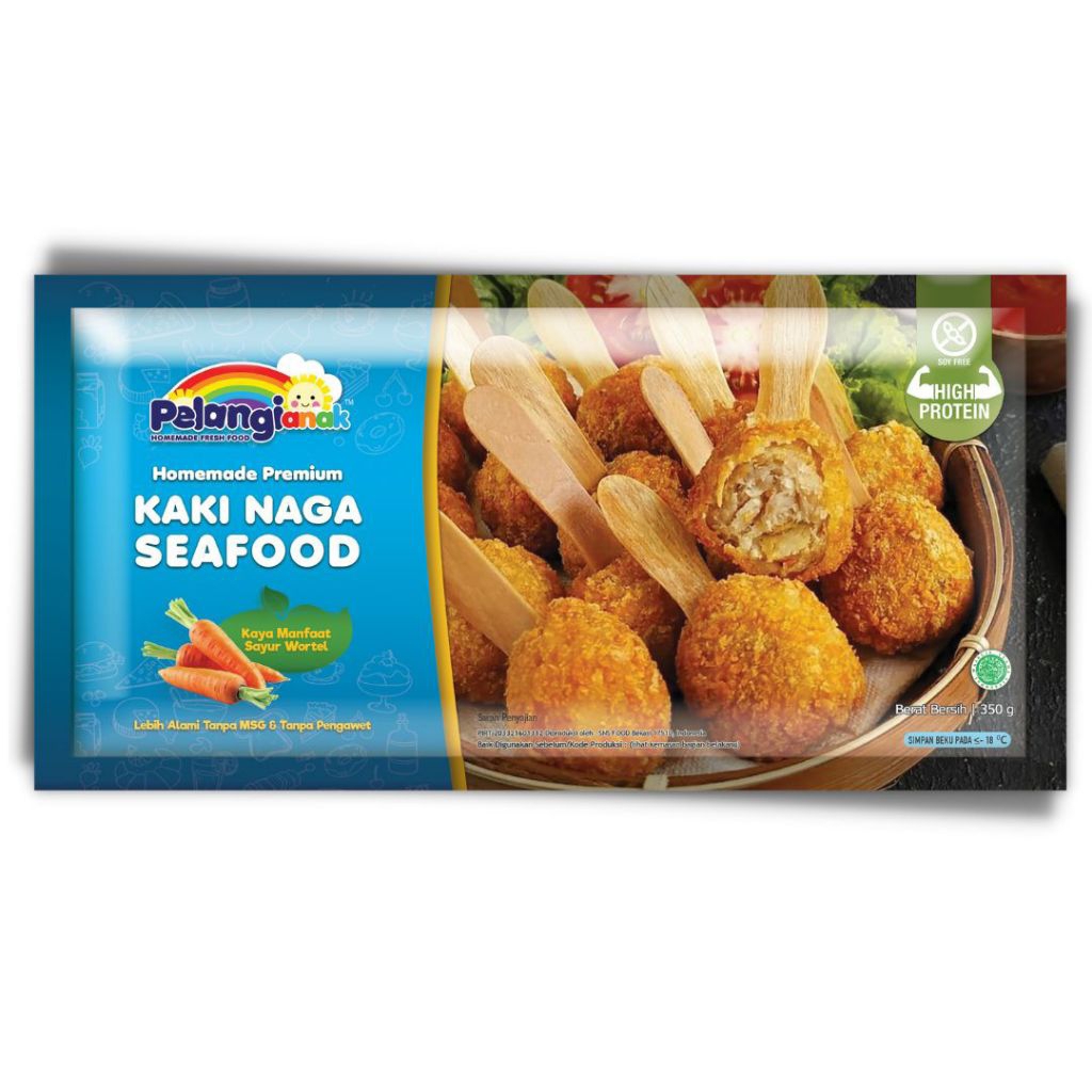 

Pelangi - Kaki Naga Alami Ayam Seafood Sehat (GLUTEN)