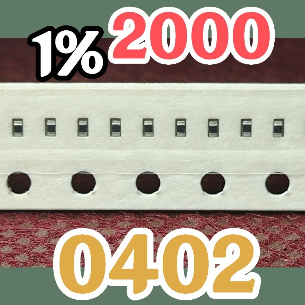 10pcs Chip resistor smd 2000 200R 201 1% size 1005 0402 200ohm 200 ohm