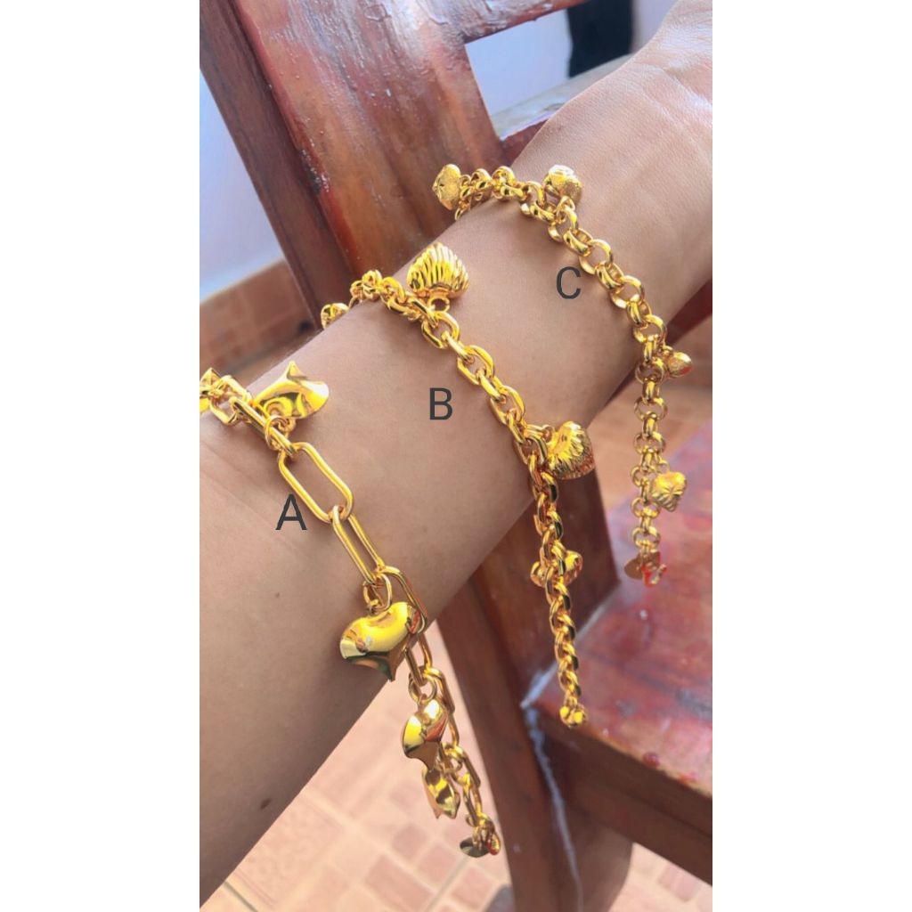 Gelang Love Emas Bangkok cop916