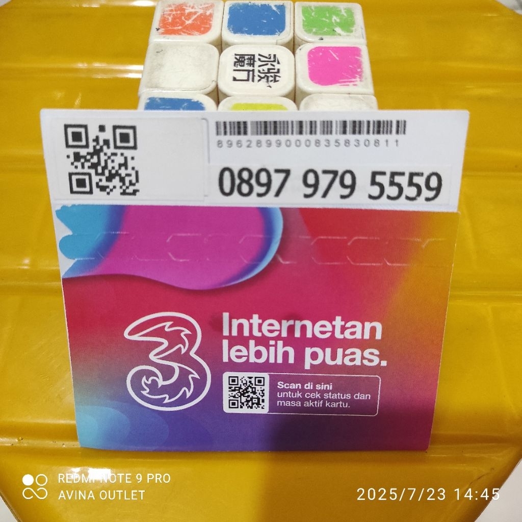 0897-979-5559 - Kartu Perdana Indosat TRI Three 3 Nomor Cantik Triple 11 Digit