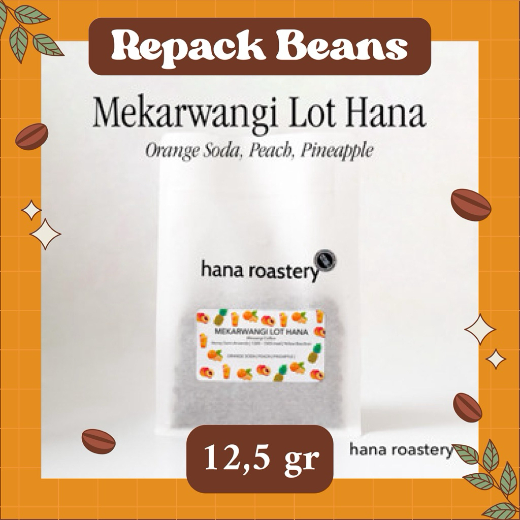 

[REPACK BEANS 12,5gr] MEKARWANGI LOT HANA by Hana Roastery