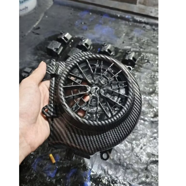 Tutup Cover Kipas Beat Esp 2016-2019 Beat street 2016-2019 Carbon Keflar