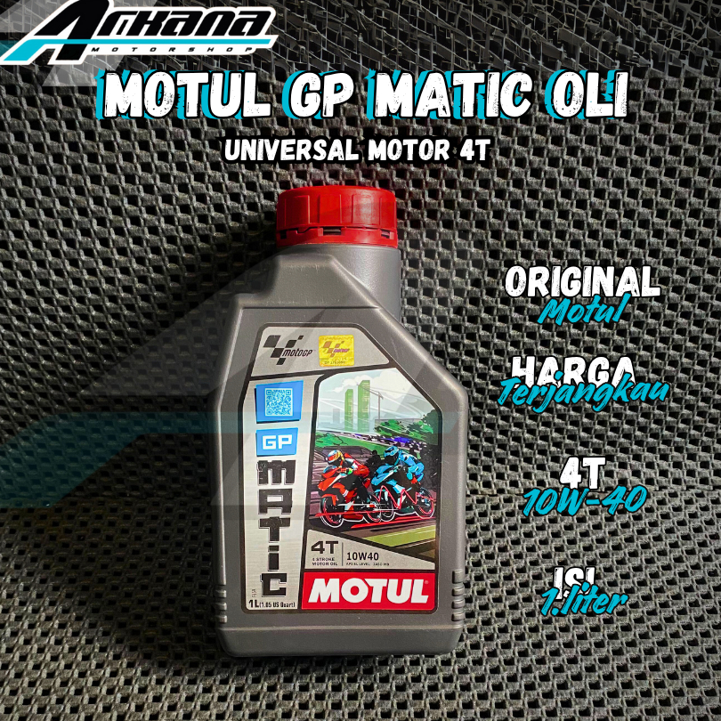 Oli Motor Oli Mesin Motul GP Matic  4T 10W-40 1L  ORIGINAL MOTUL