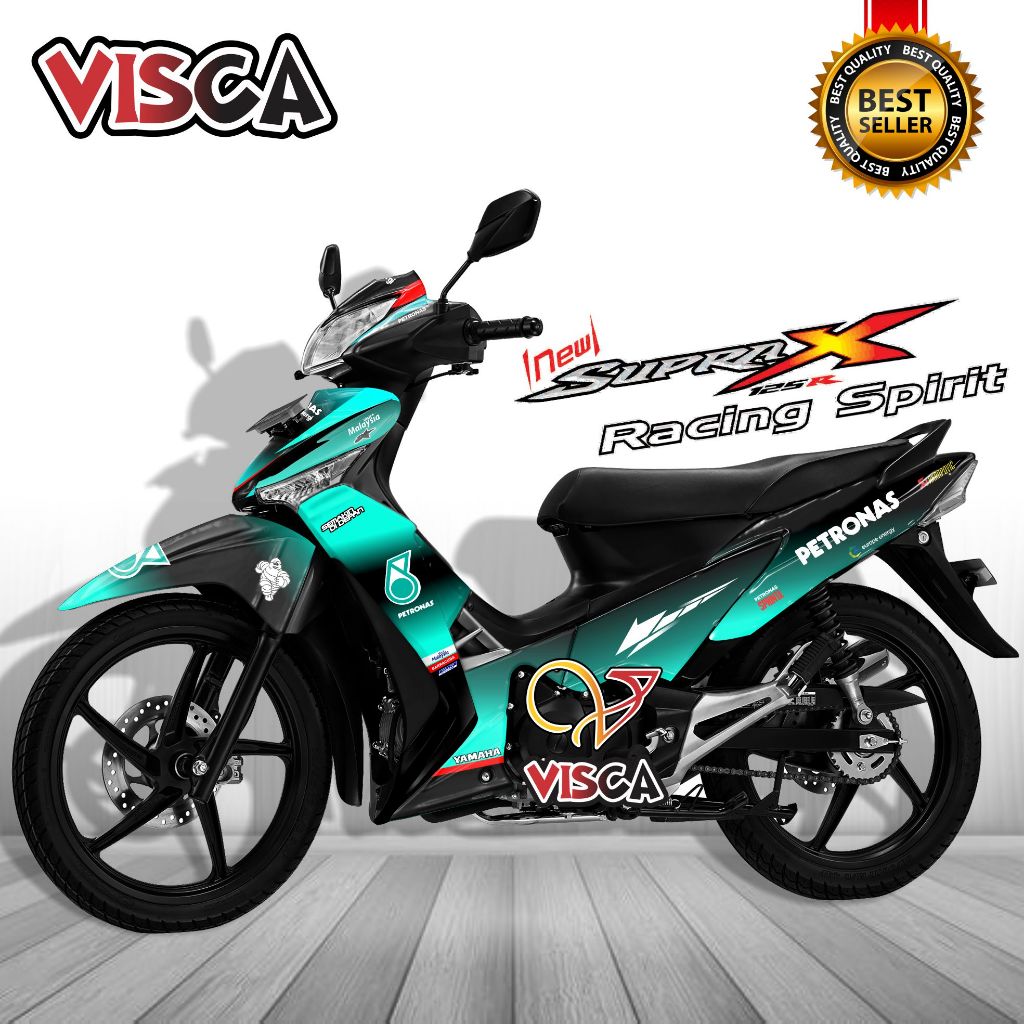 Decal Supra X 125 R Modif Keren Stiker Supra X 125 R Full Body Striping Supra X 125 R Variasi Keren 