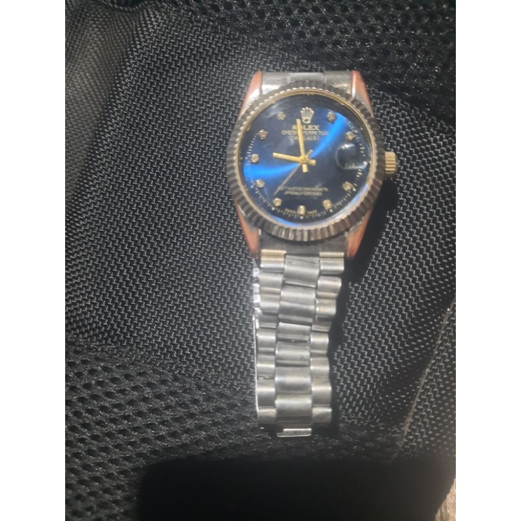 jam tangan rolex datejust blue diamond 41mm vintage