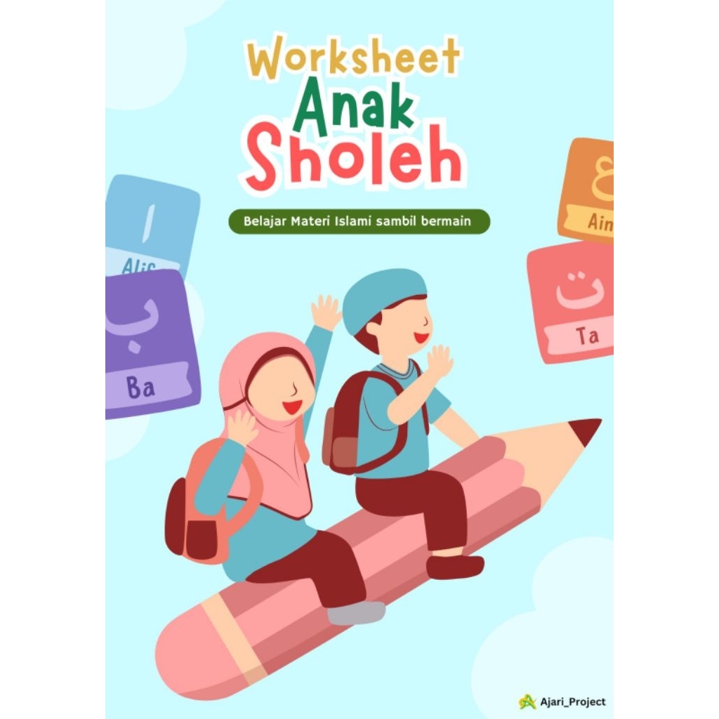 Worksheet printable anak sholeh/sholeha