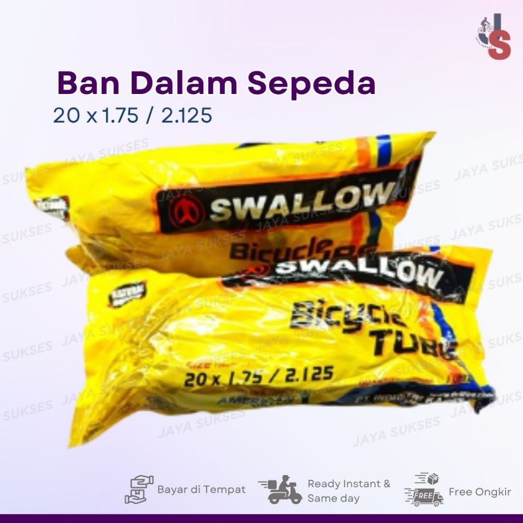 Ban dalam sepeda 20x2.125 swallow