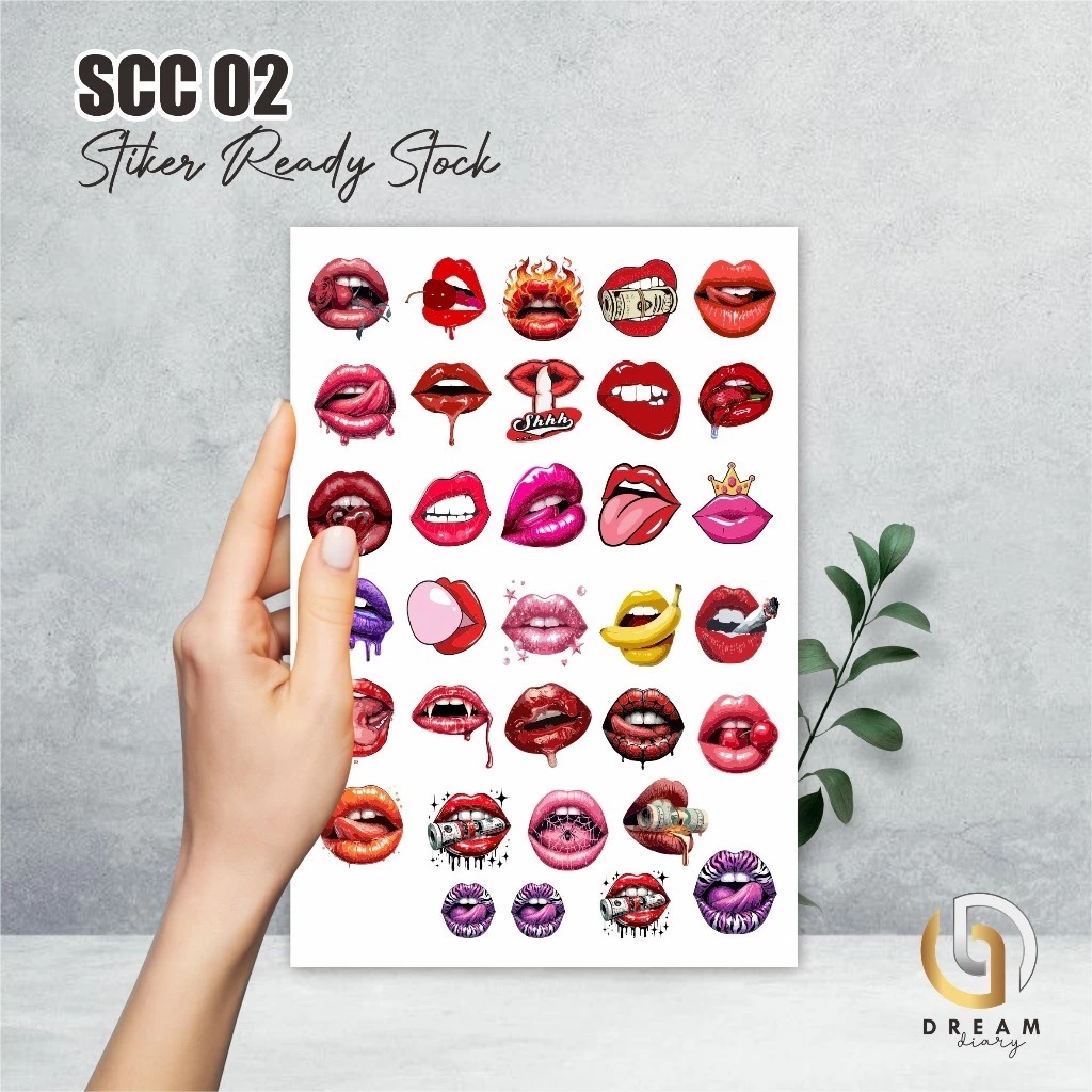 

STIKER VINYL MURAH READY STOK - STIKER KARAKTER COLOUR TAHAN AIR - STIKER SCC 02