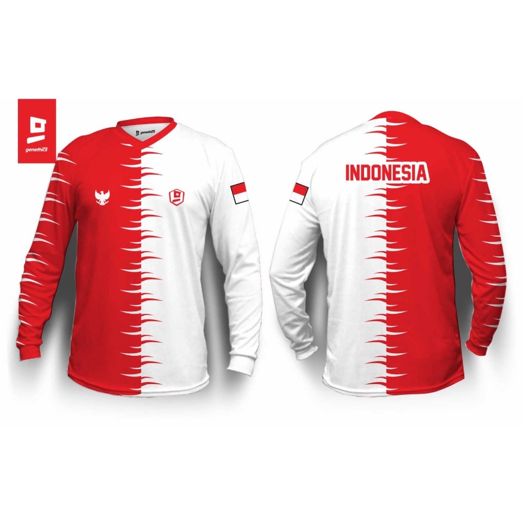 JERSEY SEPEDA KEMERDEKAAN INDONESIA HUT RI KE-80 - JERSEY SEPEDA DOWNHILL / MTB GENETHICS - JERSEY I
