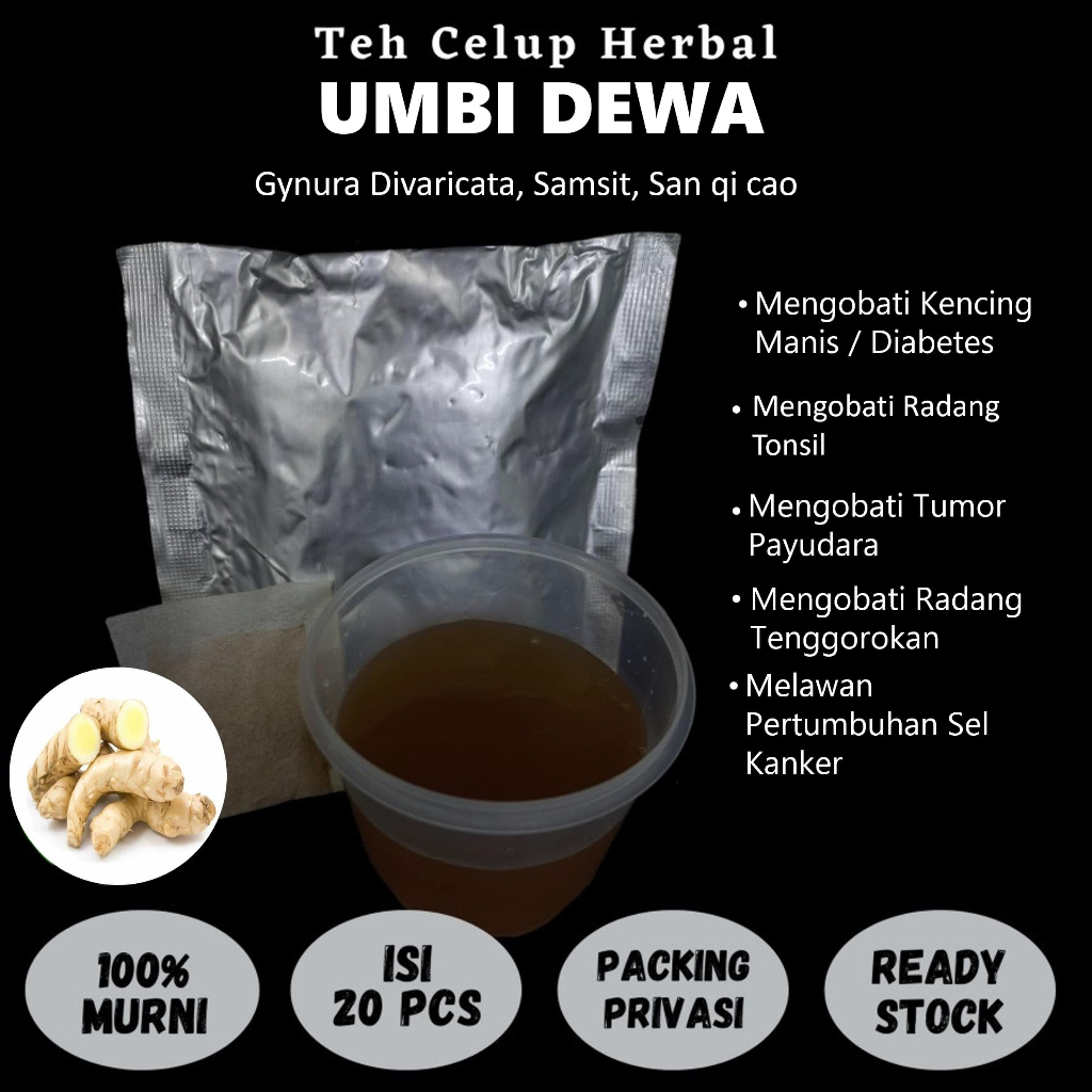

Teh Celup Herbal UMBI DEWA Mengobati Patah Tulang Radang Tonsil Kanker Tumor Diabetes Jantung Stroke