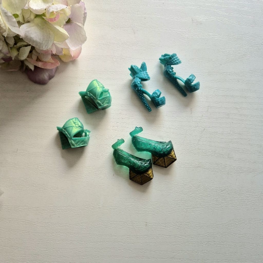 Sepatu Boneka Monster High / Mh Green / Tosca series