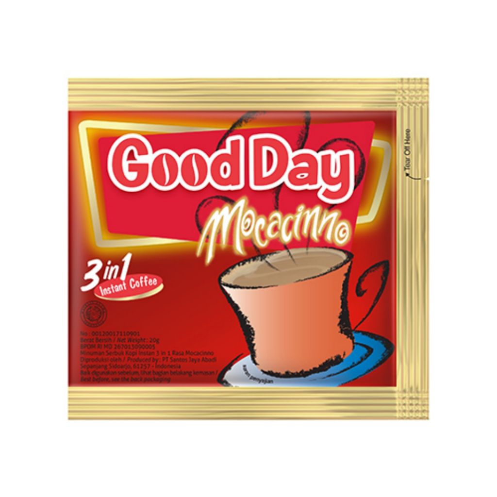 

Kopi Good Day MOCACINO 3in1 (10 Saset Per Renceng)