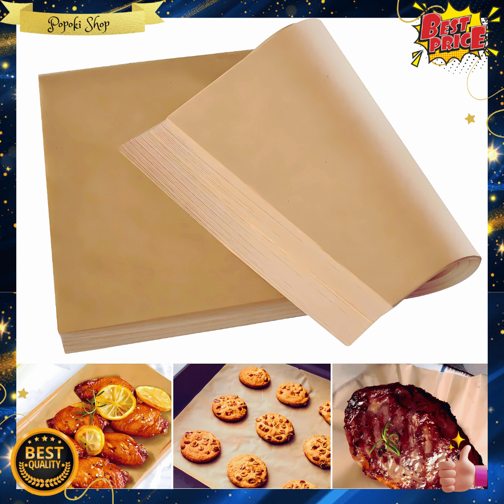POPOKI Kertas Roti Baking Paper MAT OVEN Tahan Panas Parchment Kain Silpat