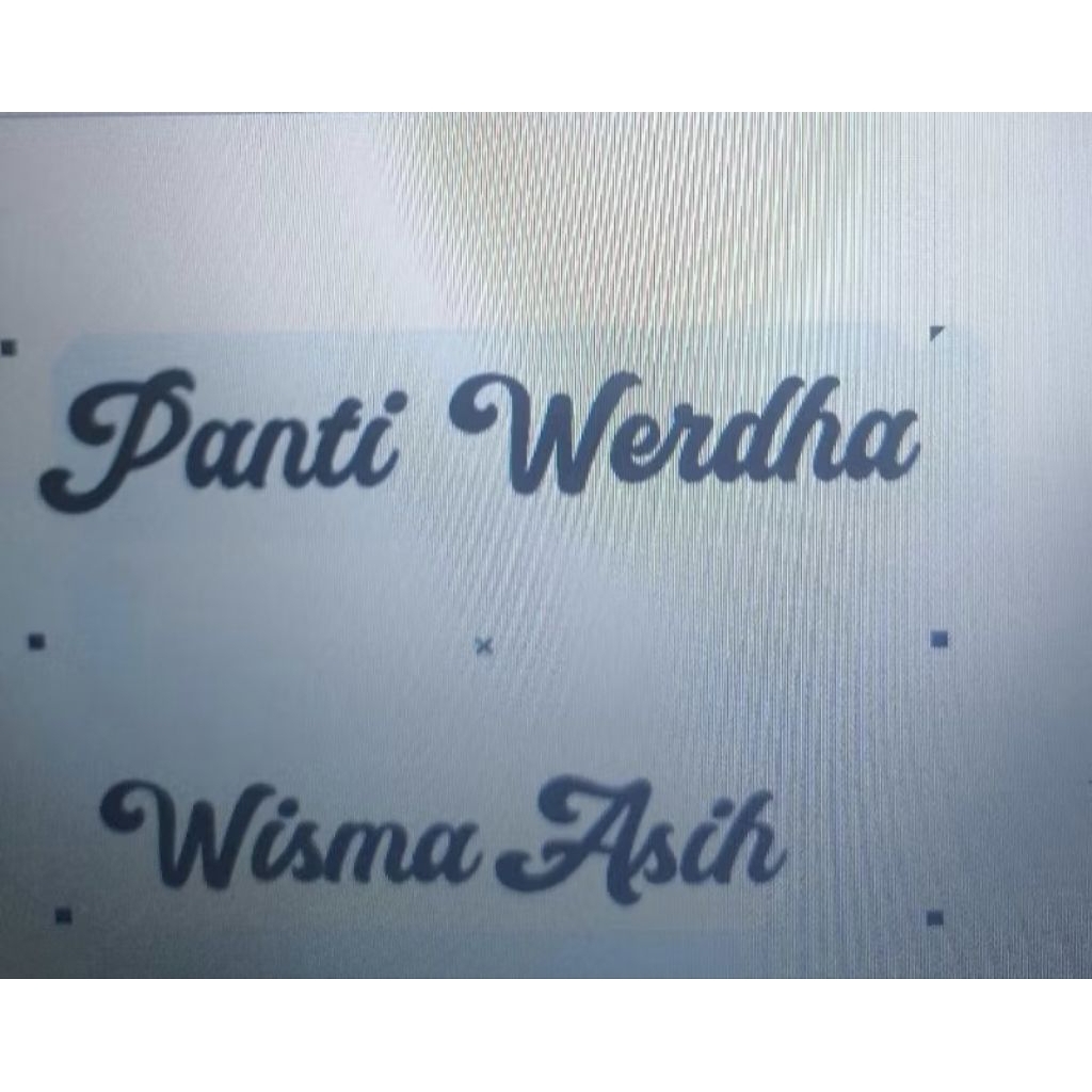 Custom huruf timbul kayu led