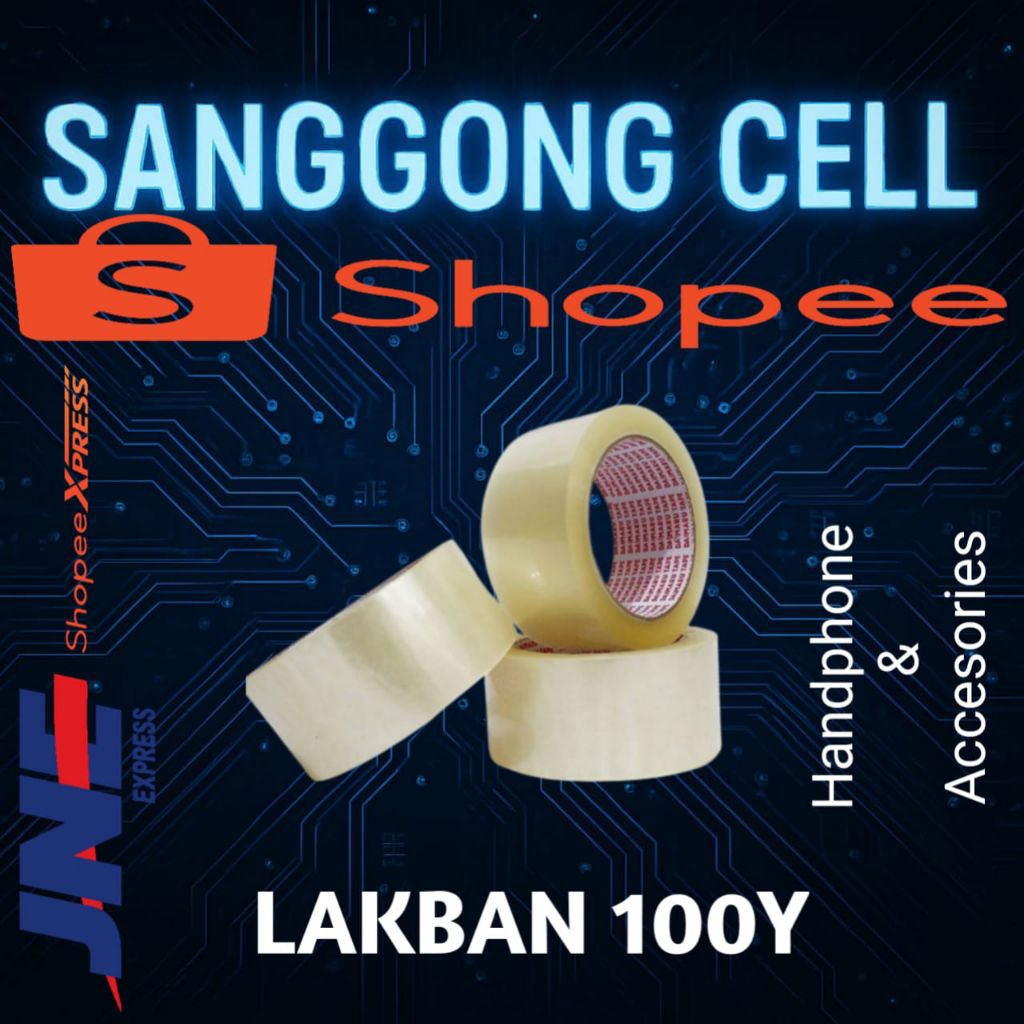 

Lakban bening/coklat 100yard 45mm 2inch