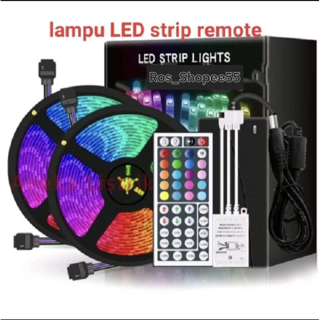 lampu led strip rgb DC SMD 5050 sensor musik,sensor hp