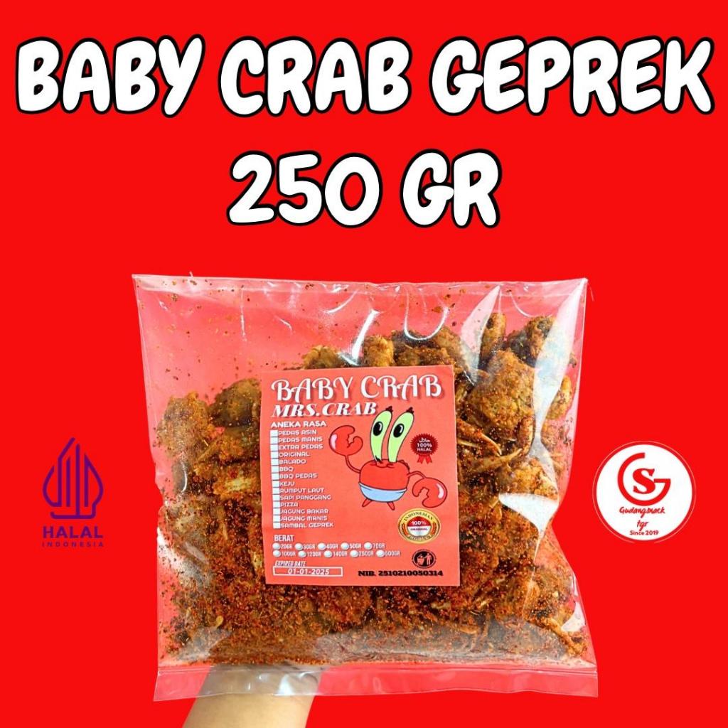

BABY CRAB SAMBAL PEDAS DAUN JERUK 250GR KERIPIK HASIL LAUT Aroma Khas Amis Camilan Food Snacks Kripik Crispy Balado Makanan - gudangsnack.tgr