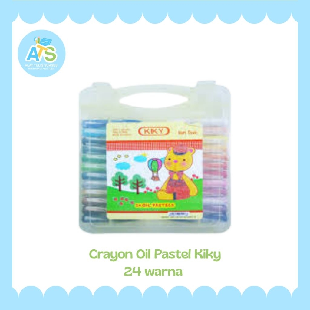 

crayon oil pastel kiky 24 warna