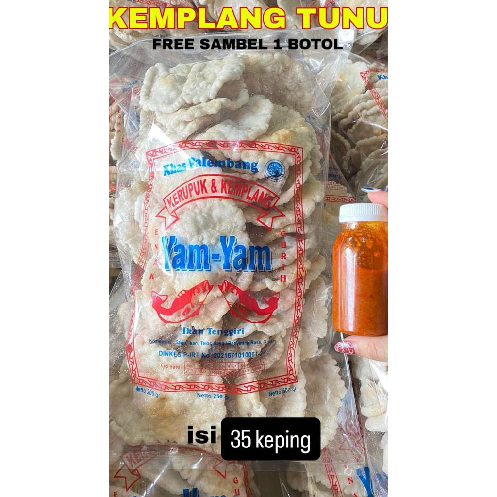 

KEMPLANG TUNU BANTAT 1bungkus(free sambel 1botol)