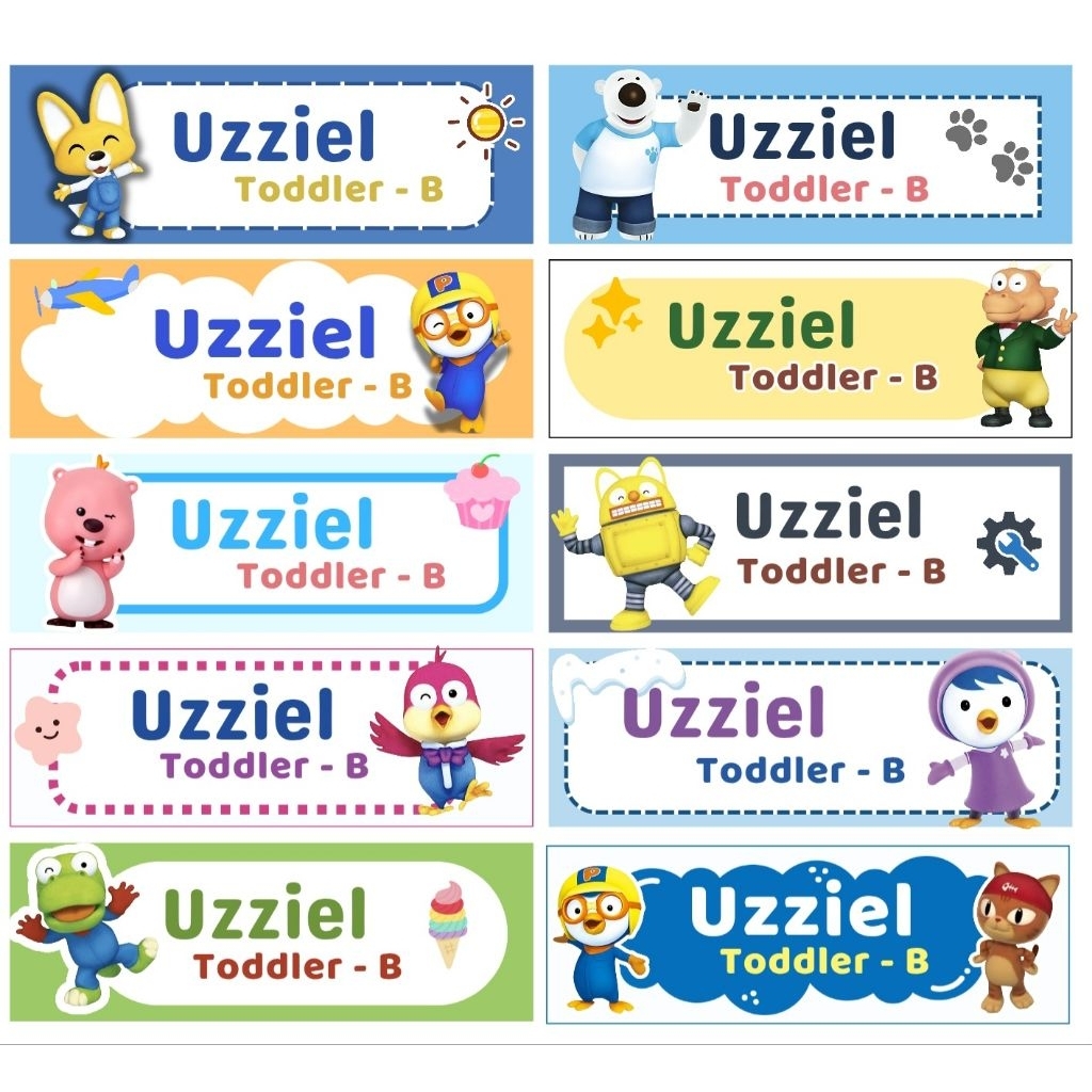 

Stiker Label Nama / Stiker Mata Pelajaran / Sticker Buku Anak