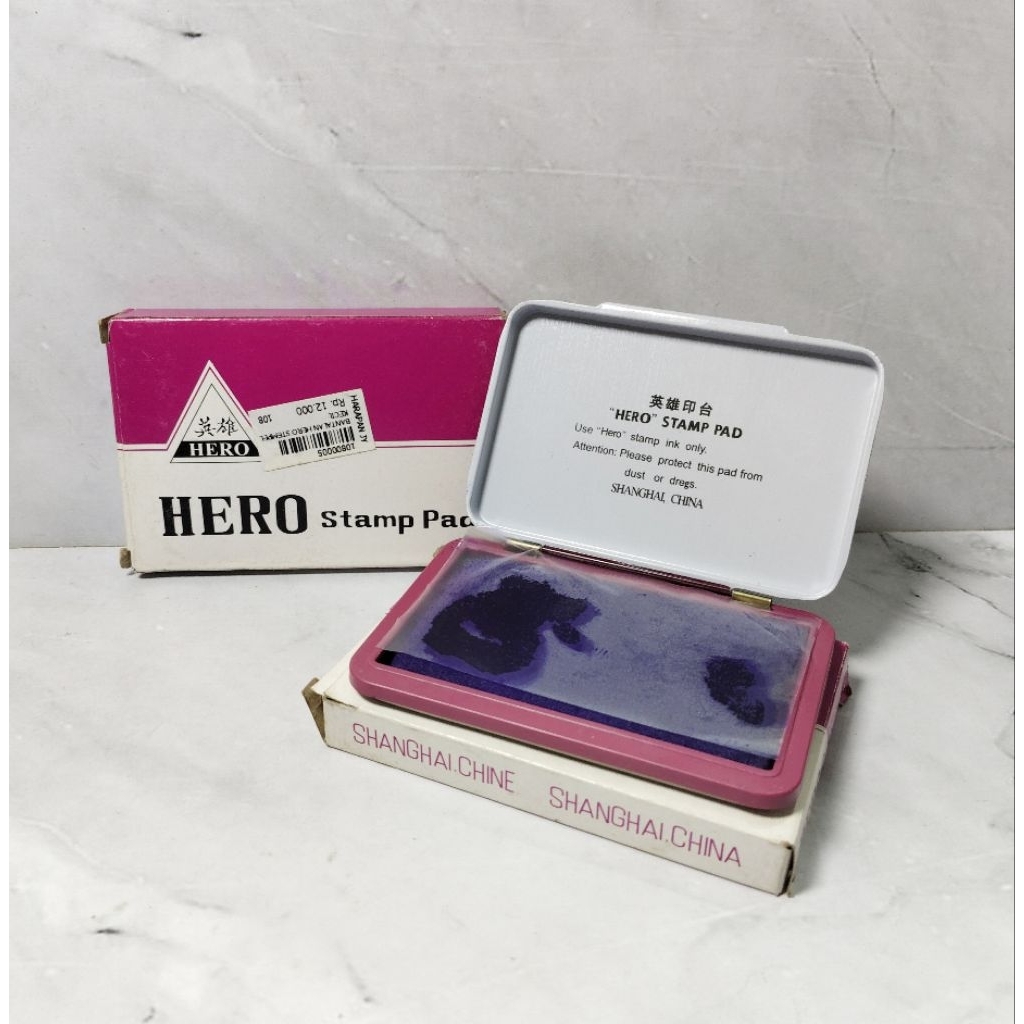 

BANTALAN STEMPEL HERO KECIL / BAK TINTA STEMPEL / STAMP PAD - HERO