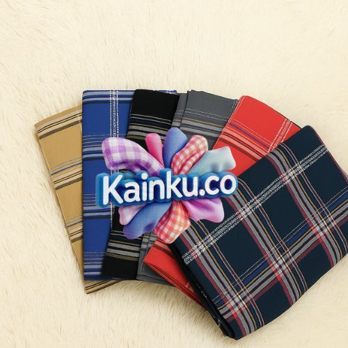 Kainku.co Kain Kotak Seragaman Yarndyed Motif Kotak-Kotak 557 Lebar 150cm