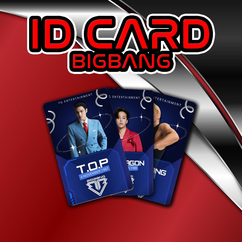 

ID CARD PVC MEMBER KPOP BIGBANG PREMIUM QUALITY