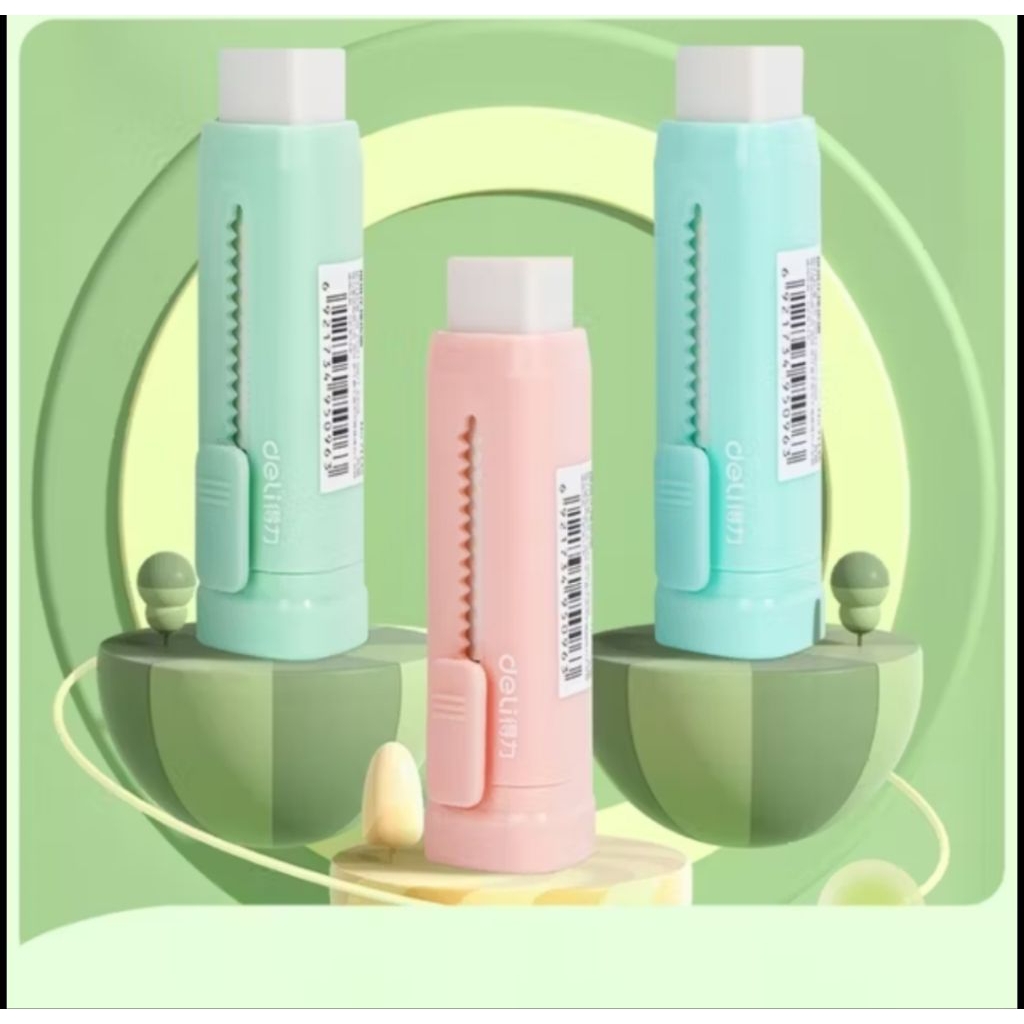 

Deli Sliding Eraser / Penghapus Mekanik / Hapusan Mekanik Warna Lucu Tidak Meninggalkan Serpihan Bahan TPR+ABS 71145