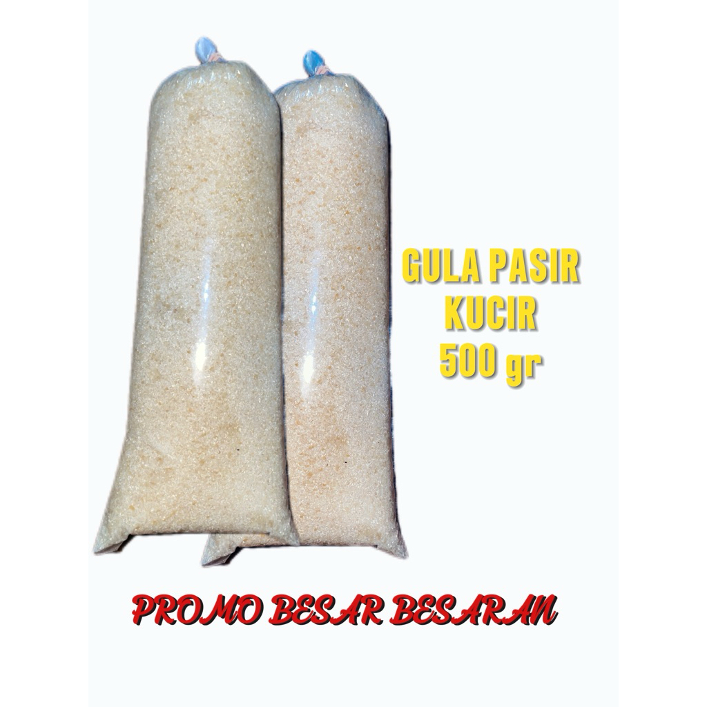 

PROMO BESAR!!! GULA PASIR KUCIR 250 gram 500 gr