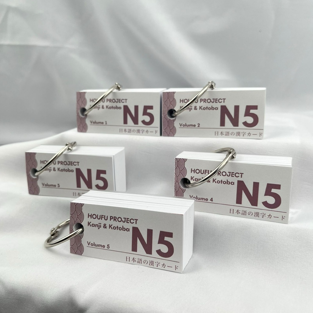 FLASH CARD KANJI & KOTOBA N5 (410 KANJI)