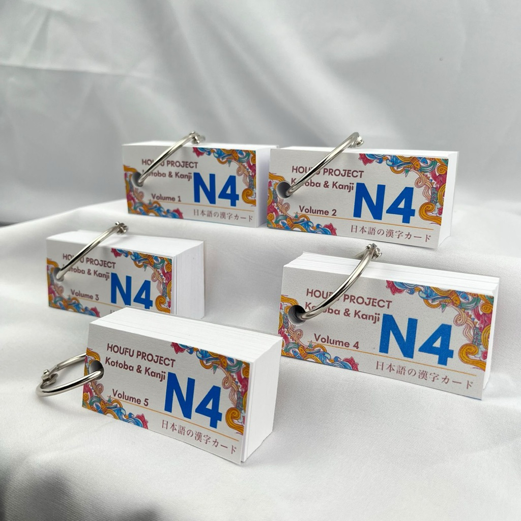 flash card bahasa jepang KANJI & KOTOBA N4