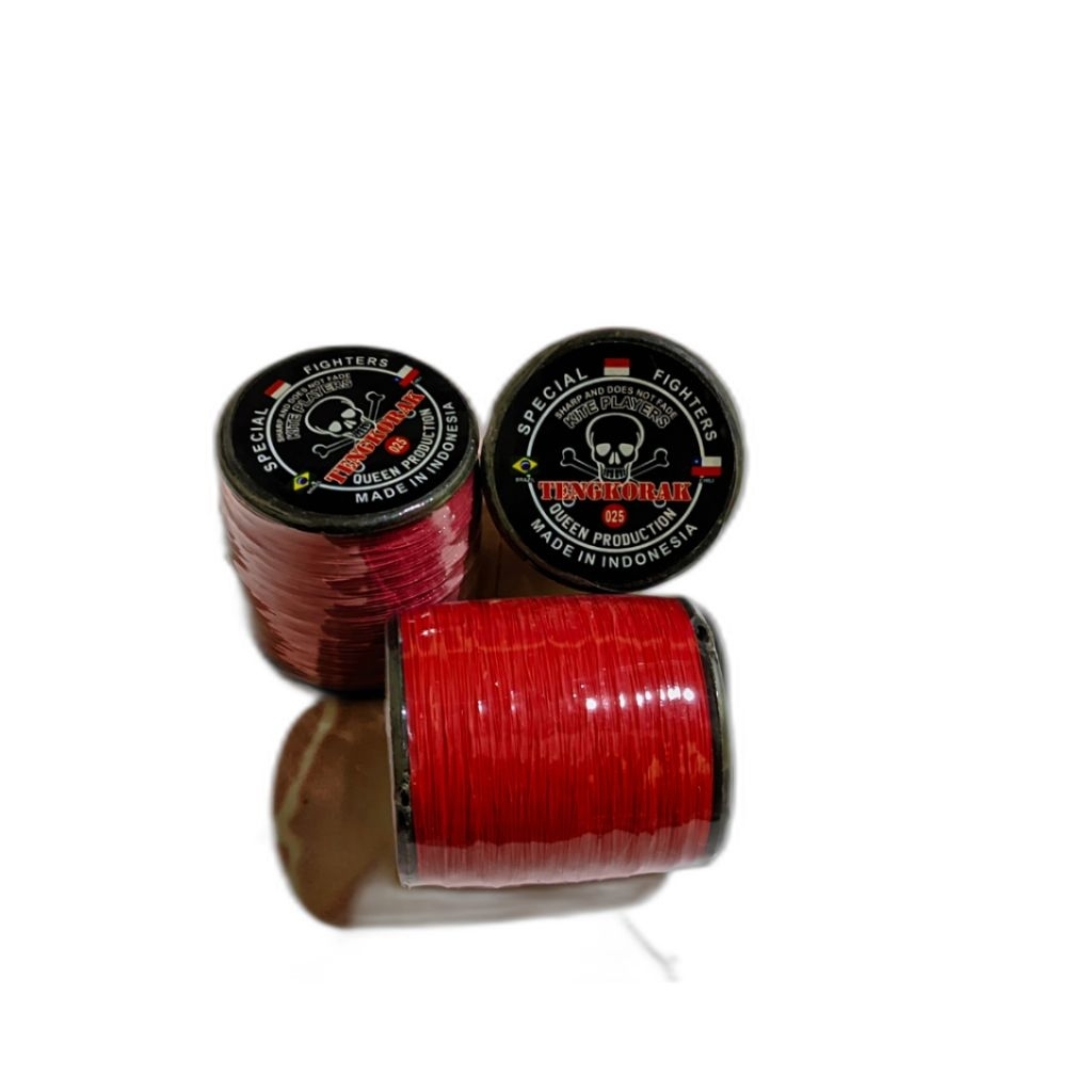 Senar Benang TENGKORAK 025 layang-layang senar gelasan super tajam sepesial turnamen