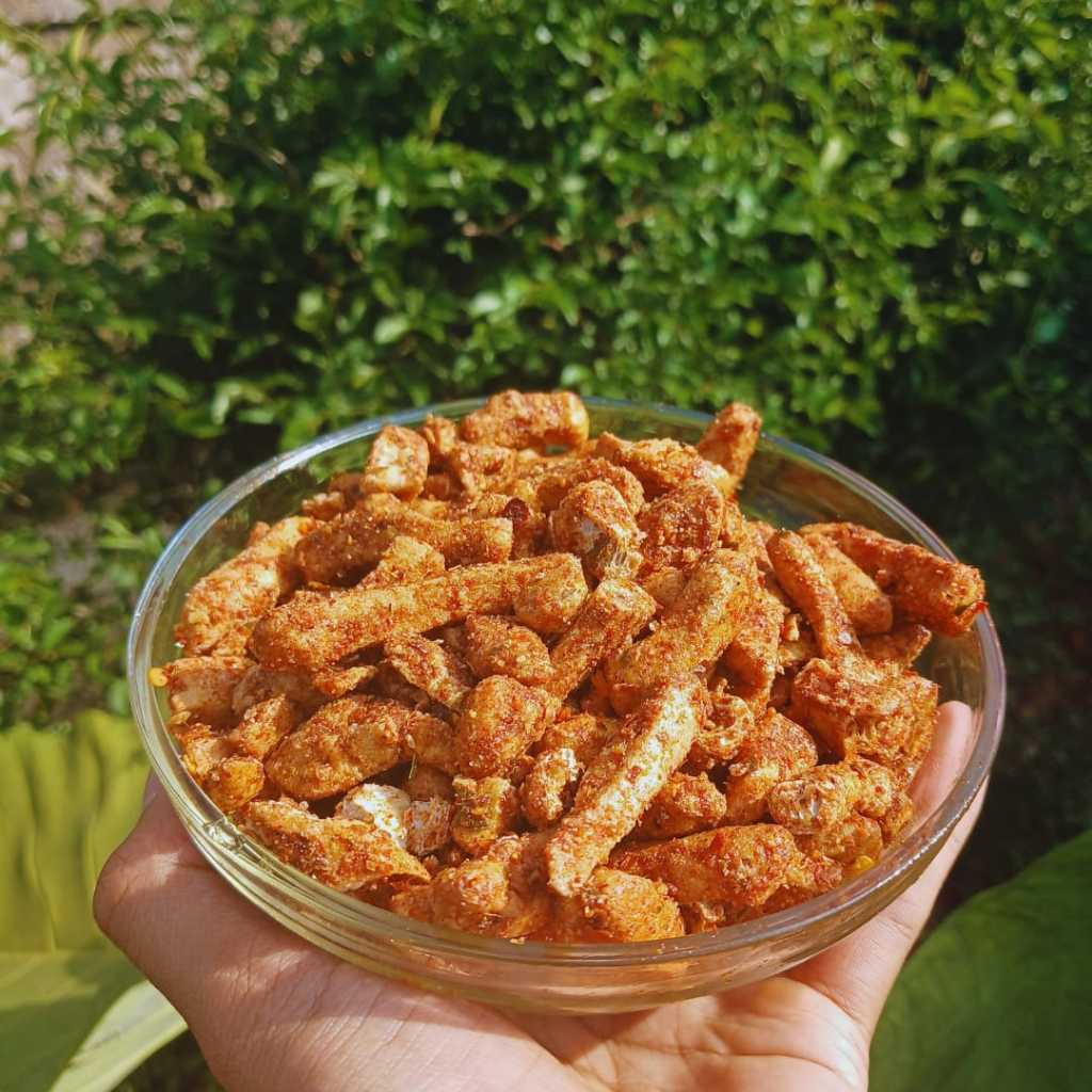 

Basreng Stik Pedas Daun Jeruk Kemasan 1kg