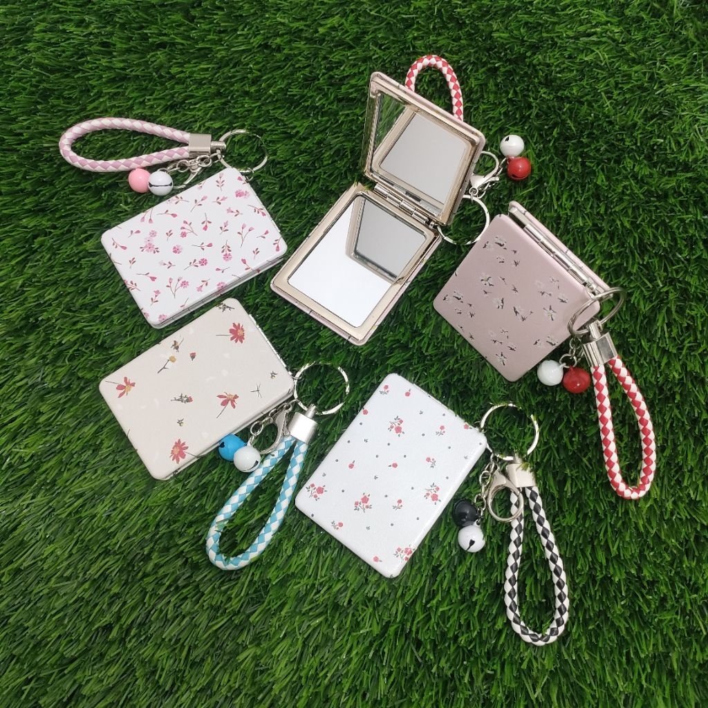 MINISO BALI | Cermin Lipat Mini Dua Sisi / Cermin Lipat Kotak / Cermin Rias Saku / Kaca Lipat Duo Te