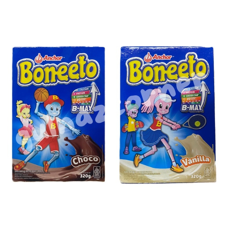 

[oddsolshop] pekanbaru/Anchor Boneeto 320GR Bubuk Susu 2 Rasa Cokelat Vanila Chocolate Vanilla Choco