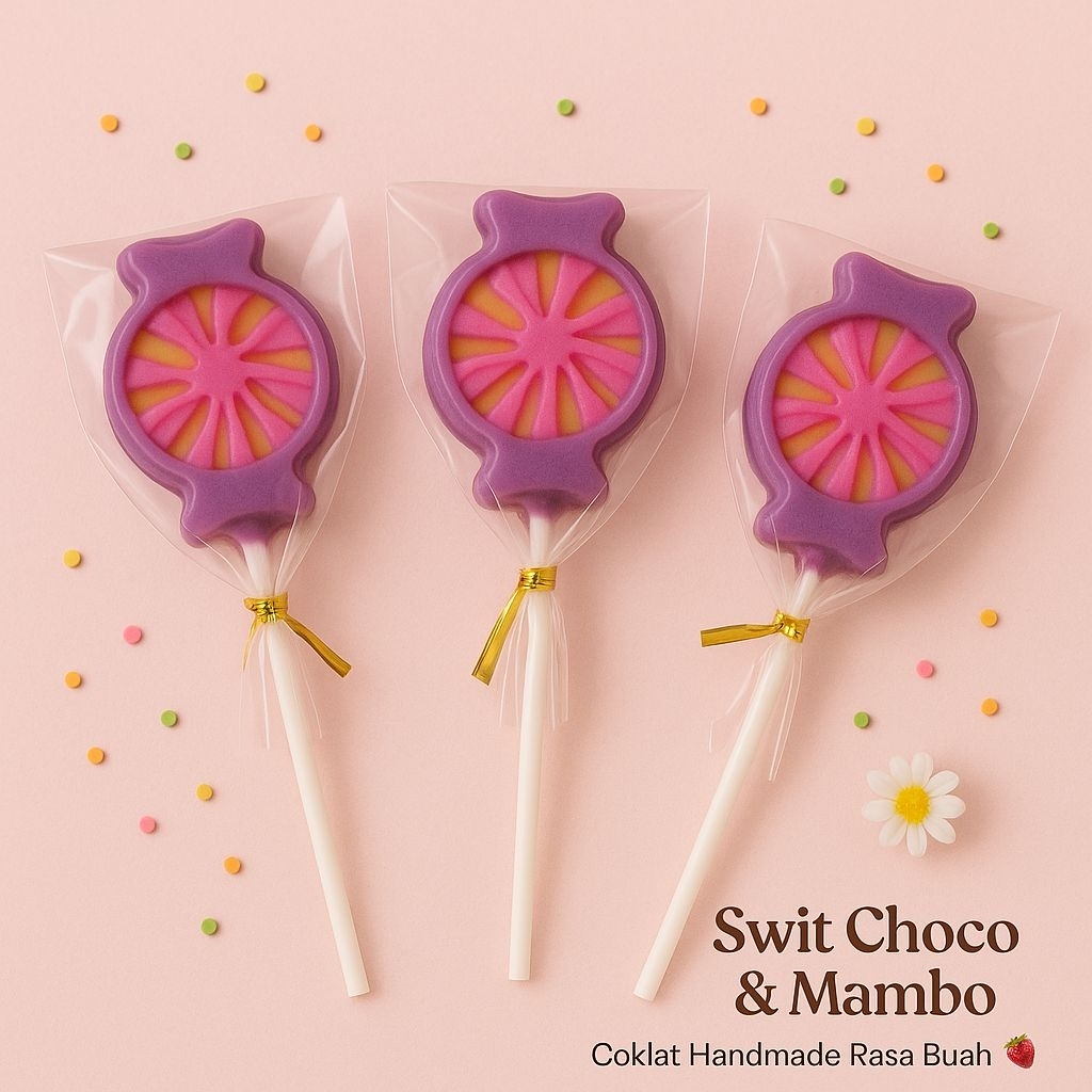 

5 Pcs Coklat Cokelat Karakter Rasa Buah/Candy/Lolipop Permen Cokelat