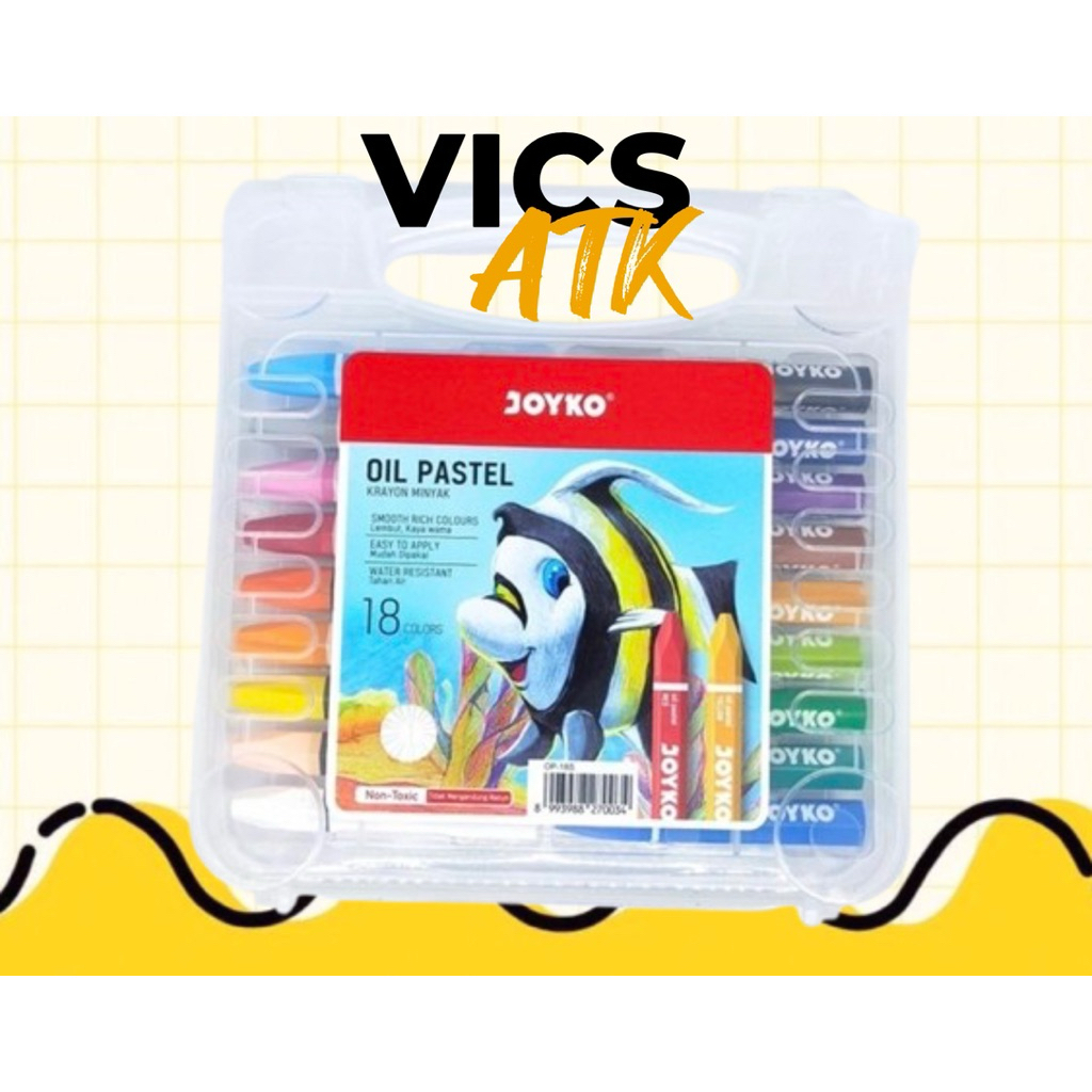 

Crayon Joyko / Oil Pastel Titi 18 Warna