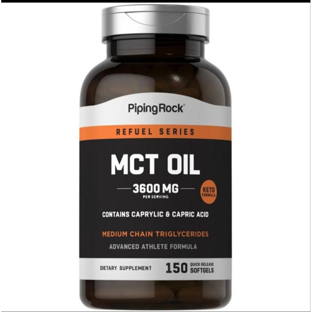 Pipingrock MCT oil 3600 mg per serving isi 150 softgel