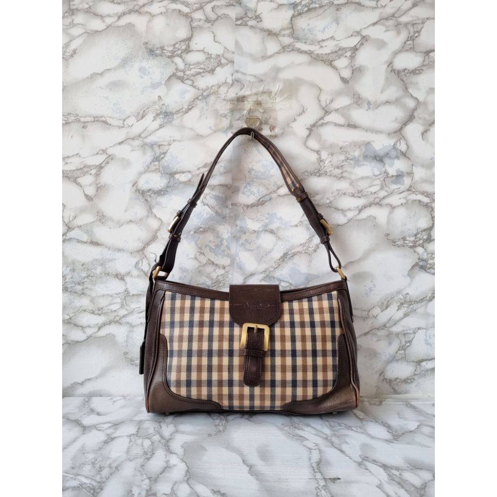 TAS SHOULDER AQUASCUTUM LONDON KULIT ASL