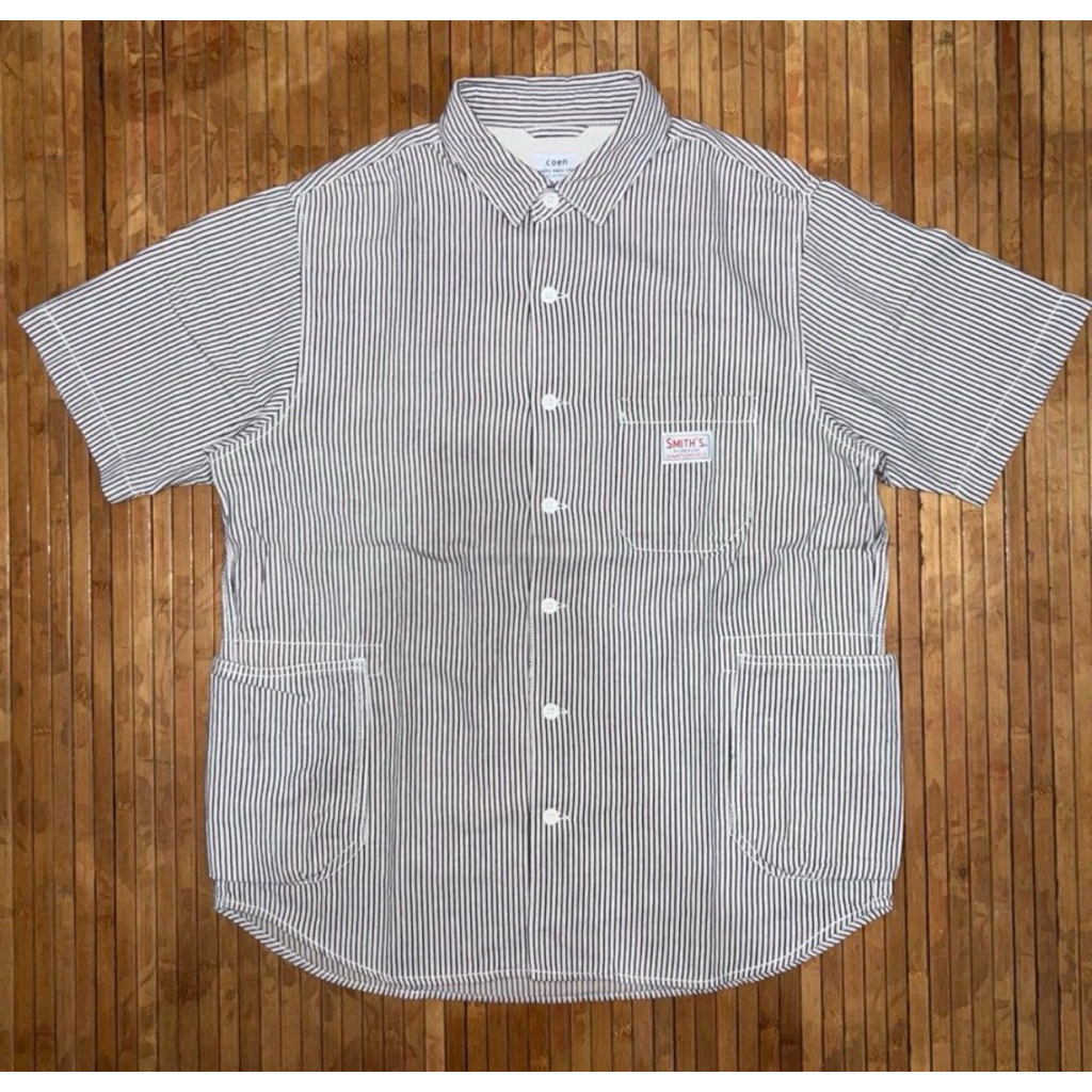 COEN x SMITH HICKORY WORK SHIRT SHORT SLEEVE alpha industries orslow