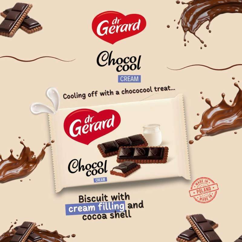 

[oddsolshop] pekanbaru/Dr Gerard Choco Cool Cream 110GR Biskuit Krim Cokelat Chocolate Biscuit