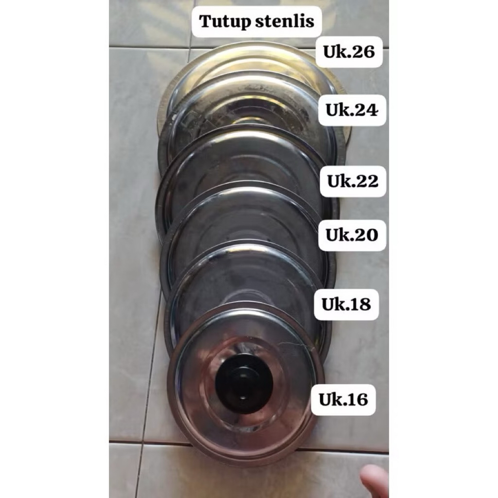 Tutup panci Stainless Steel / Tutup Panci serbaguna / Tutup Panci Murah