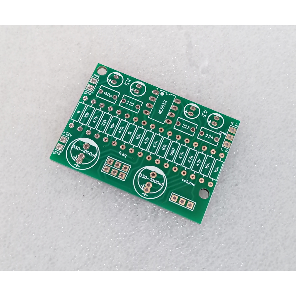 PCB Filter Subwoofer Penguat NE5532