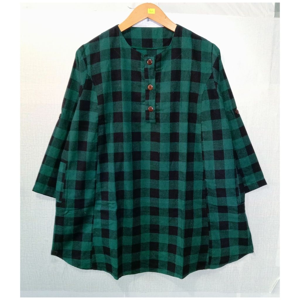 Atasan Bigsize Wanita Jumbo Busui LD130 Tunik Kotak Jumbo