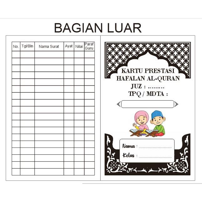 

Kartu prestasi hafalan al-qur'an - Kartu prestasi Al-qur'an