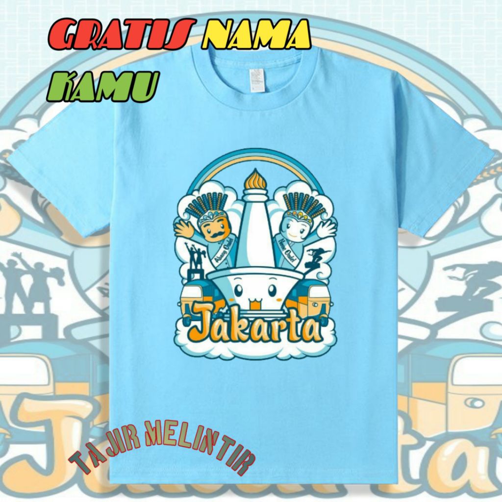 Baju Anak Jakarta monas ondel-ondel  / Kaos anak jakarta monas abang none
