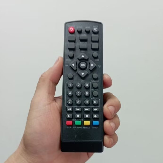 Remot Remote STB DVB-T2 Mitsuyama Minato EZ-BOX Sharxion Set Top Box Universal Tanpa Setting Digital